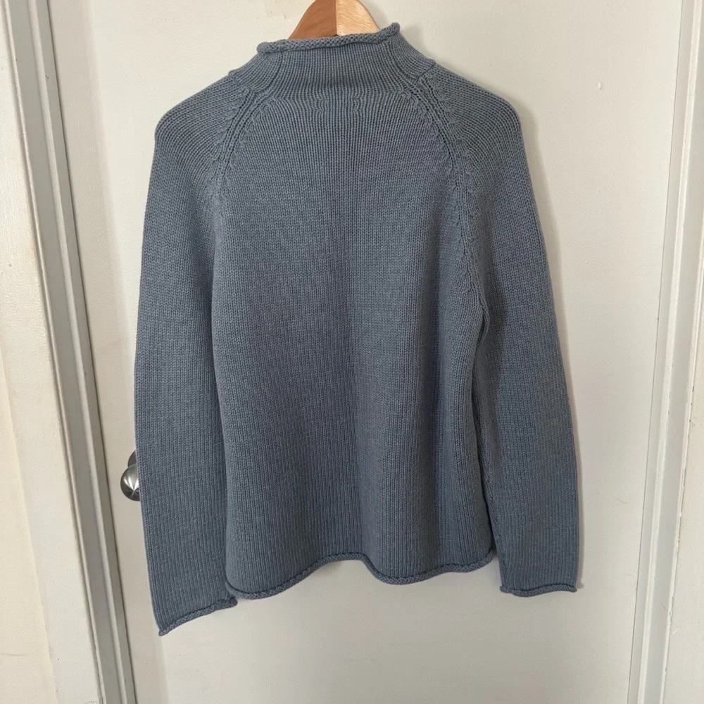 J. Crew Light Blue Turtleneck Sweater - Picture 2 of 5